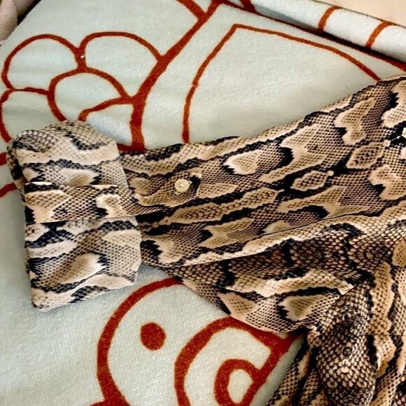 Express Woman’s Snake Print Dress with Belt. Size S - Picture 11 of 16